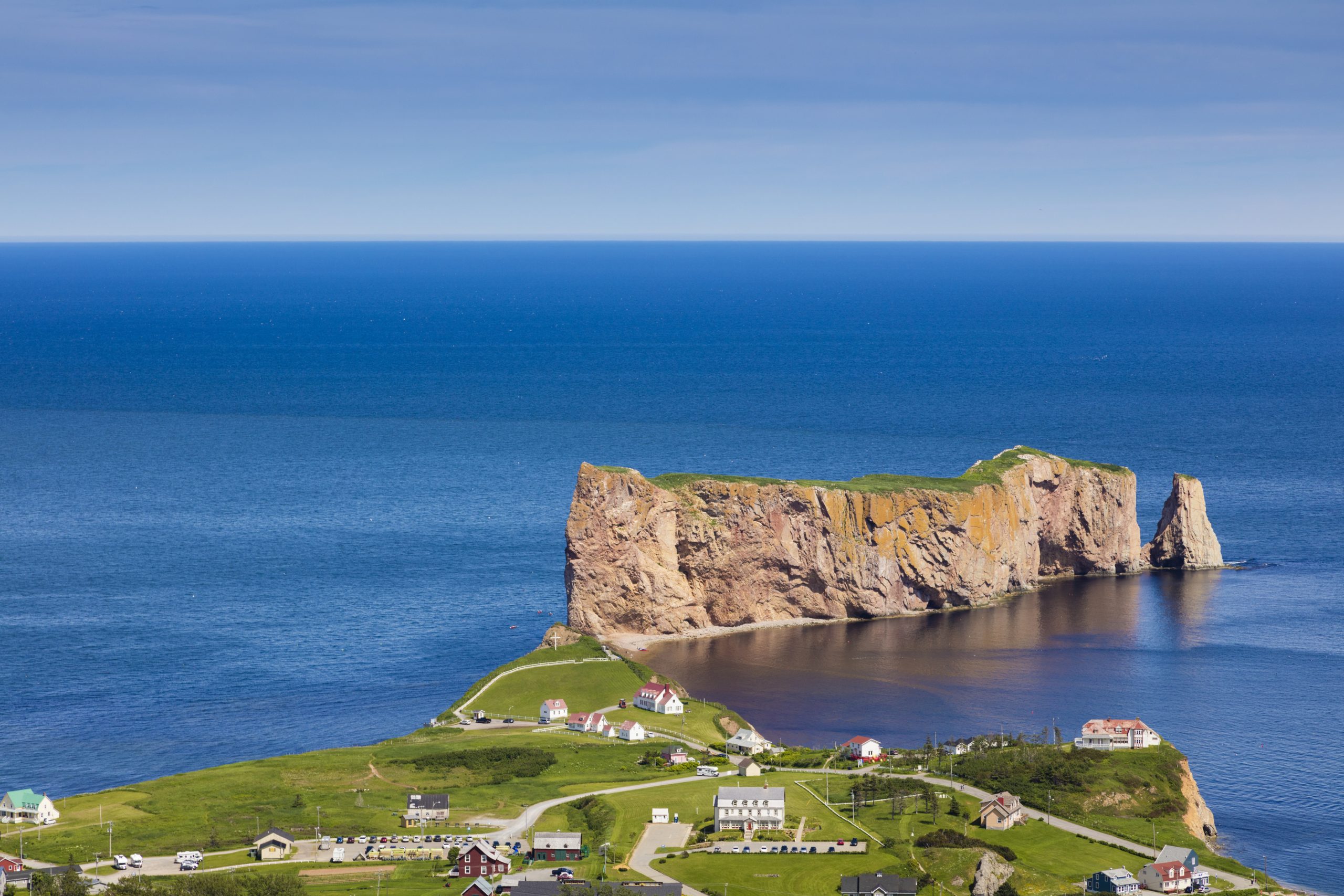 A look at the small town of Percé and its famous Rocher Percé (Perce Rock), part of the Gaspé peninsula in Québec.