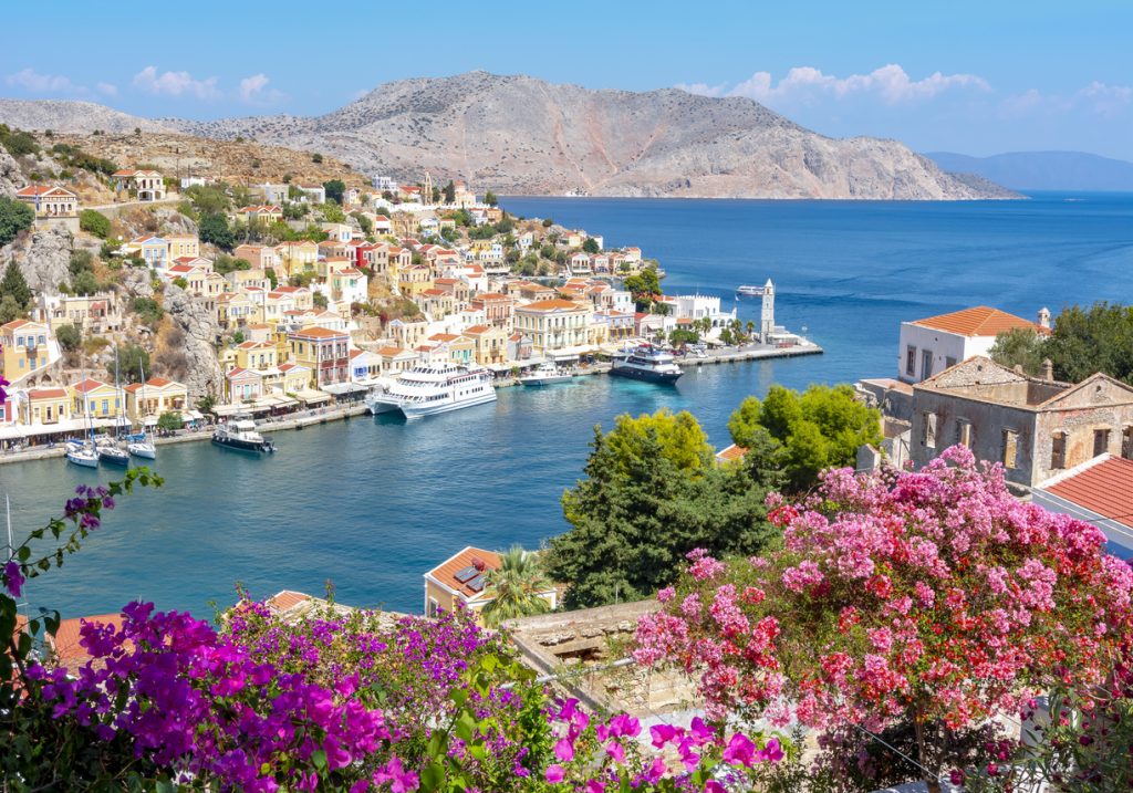 Symi town cityscape, Dodecanese islands, Greece - Edgewood Travel