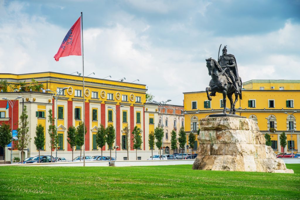 Albania Skanderbeg Square Tirana - Edgewood Travel